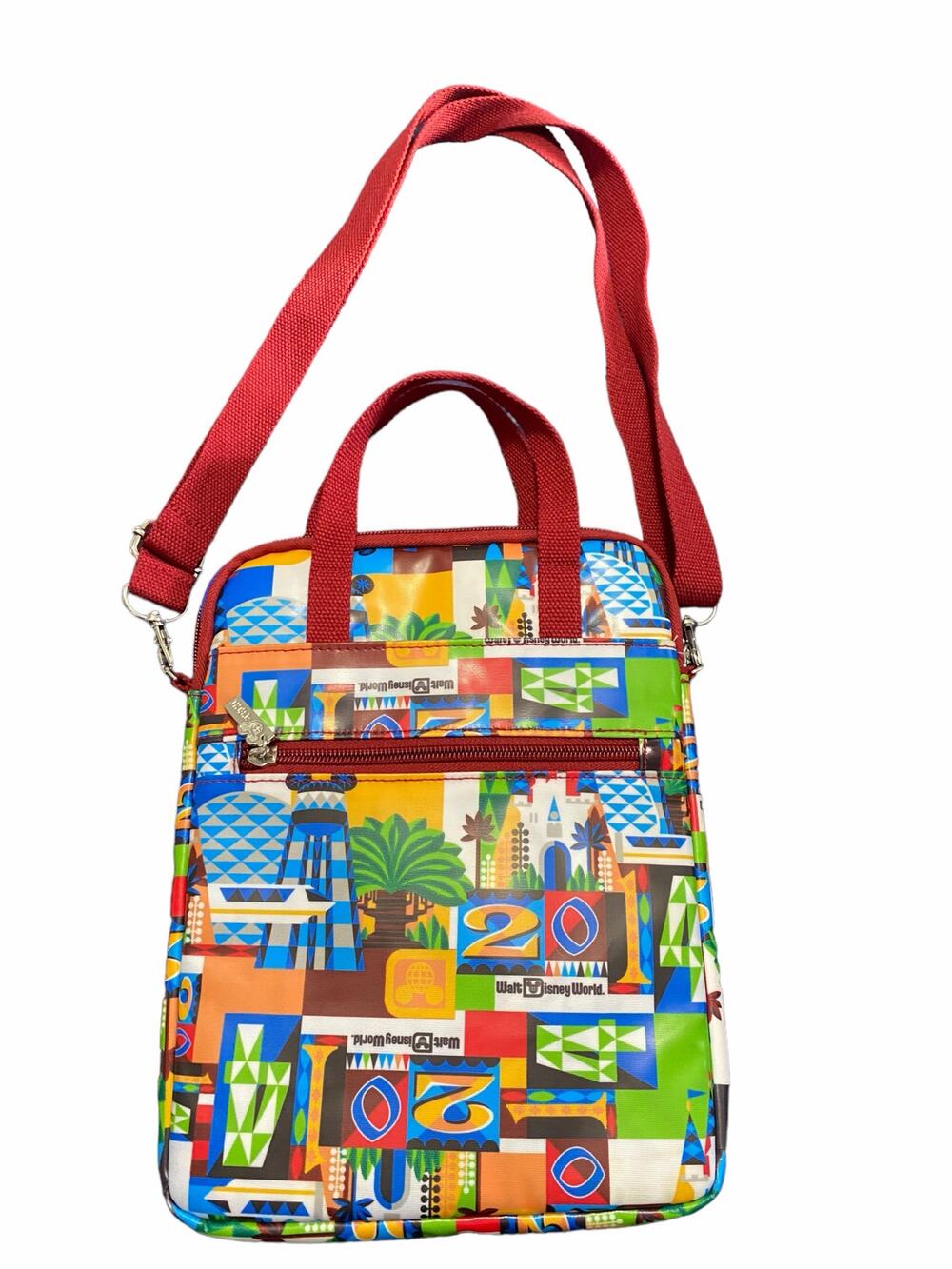 Disney Crossbody Bag 2014 Commemorative Purse OS Multicolor Mickey Mouse
